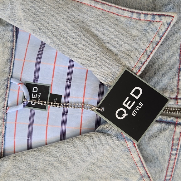 NWT QED STYLE Indigo Zip-up Jacket Men's Size XL - Picture 15 of 15